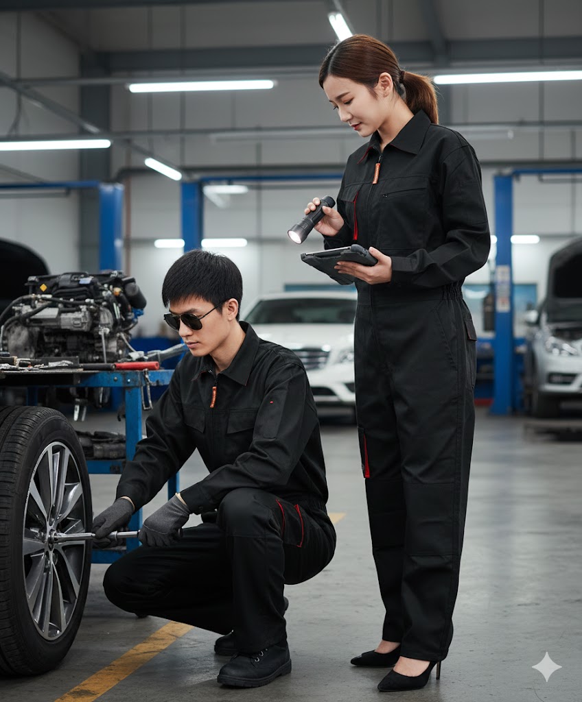 Sanfu Uniforme De Trabajo De Una Sola Pieza Multibolsillos